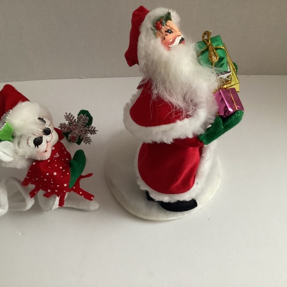 Annalee (2) )Santa with gifts and Mouse with Sniowflakes - Picture 2 of 12